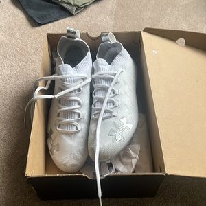 Under Armour Spotlight Lux MC Cleats White Size 11 mens